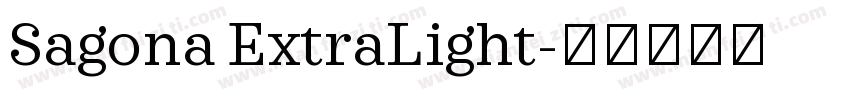 Sagona ExtraLight字体转换